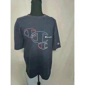 Champion Men's Classic Jersey T-Shirt, Large - Blue